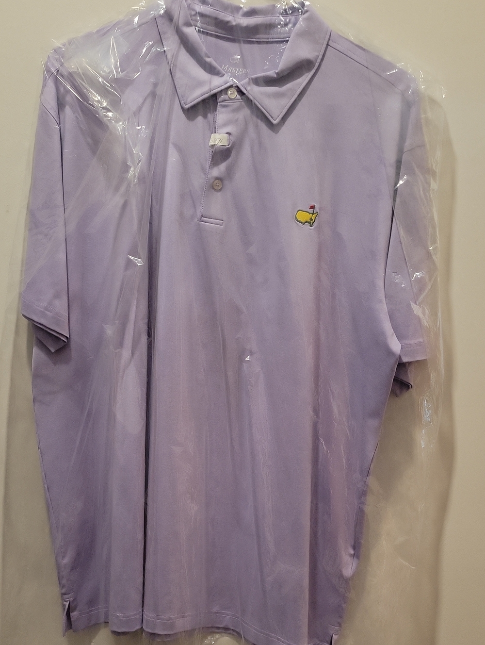 Masters Lavender Polo Shirt with Embroidered Flag Patch!! One Time Buy